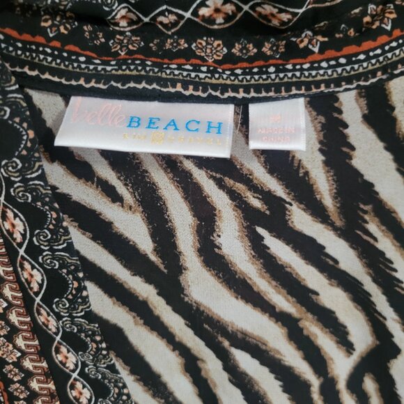 Belle Beach Animal Print Kimono Duster - Picture 2 of 3